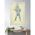thumbnail image 2 of Vintage Baseball Catcher Equipment Patent (1904) Poster Wall Art, Modern Wall Decor For Living Room Bedroom, 12x18 UNFRAMED, 2 of 3