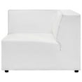 thumbnail image 5 of Modway Mingle Modern Faux Leather Corner Chair in White Finish, 5 of 8