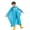 Blue, variant on 1PCS Thickened Reusable Raincoat, Practical Portable Waterproof Rainwear, Cape for Outdoor Hiking, Cycling and Casual Outings，Suitable for Heights of 35- 59IN
