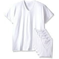 thumbnail image 2 of Fruit of the Loom Men's Stay Tucked V-Neck T-Shirt - X-Large Tall / 46-48 Chest - White (Pack of 6), 2 of 2