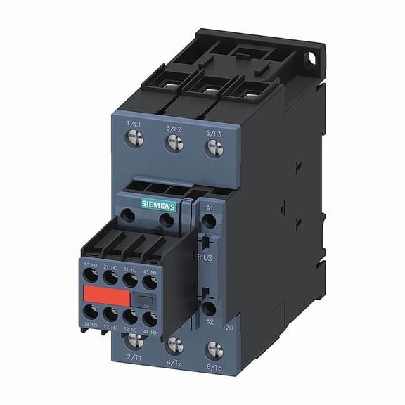 IEC Magnetic Contactor, 2NC/2NO, 110V-120V AC, 3 P, Non-Reversing, Screw