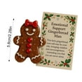 thumbnail image 5 of Shoreew Christmas Gingerbread Doll Ornament Set Legend of Emotional Support Gingerbread Man Figurine Craft Holiday Decoration, 5 of 7