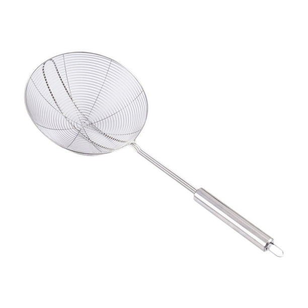 Colador de malla, cucharón, filtro colgante versátil y práctico, utensilios de cocina Grande
