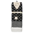 thumbnail image 3 of Legmogue Women's Mini Diamond Sherpa Lined Knee Length Lounge Sock - Womens - Female, One Size, Black, 3 of 3