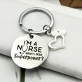 thumbnail image 3 of Agiferg Creative Fashion Silver Nurse's Day Gift Lettering Keychain Nurse Hat Gift, 3 of 6