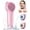 Pink, variant on KY Fterwk Facial Cleansing Brush Face Scrubber, Silicone Electric Deep Cleaning Exfoliating Brush with Nose Scrubber, Waterproof Rechargeable Thermal Massager Skin Care Routine Men Women, Blue