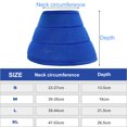 thumbnail image 4 of CBFFDC Breathable Mesh Dog Collar Pet Recovery Collar Adjustable Soft Dog Cone Collar Lightweight Breathable After Surgery Protection Supply, 4 of 7