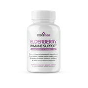 COGNITUNE Elderberry Immune Support, 9-in-1 Immunity Booster with Vitamin C, Zinc, Elderberry, Echinacea & More, 1000mg, 60 Capsules