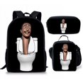 thumbnail image 1 of Skibidi Toilet Student Backpack Children'S Meal Bag Pencil Bag Three-Piece Backpack, 1 of 2