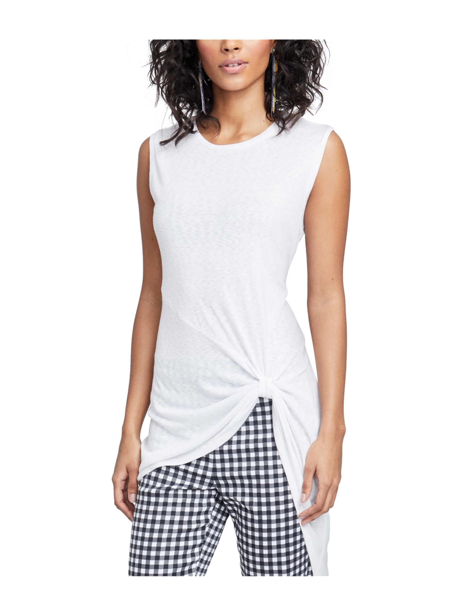 rachel roy twisted high low top