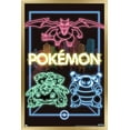 thumbnail image 1 of Pokémon - Neon Group Wall Poster, 14.725" x 22.375" Framed, 1 of 4