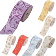 thumbnail image 3 of Visland 1 Roll Lightweight Ribbon Comfortable Polyester Decorative Christmas DIY Glitter Ribbon for Home, 3 of 8