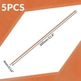 thumbnail image 4 of Pure Copper Round Rod 11.8 Inch Length Bare Copper Metal Rod Solid Copper Rod Lathe Bar Stock (5 Pcs, 4 mm Dia), 4 of 6