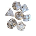 thumbnail image 1 of ziyahi 1 Set Polyhedral Dice Double Color Acrylic Toys Interesting Role Playing Games Craps Entertainment Accessory for Math Teaching white gold oil, 1 of 1