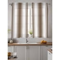 thumbnail image 2 of Brown White Ombre Tier Curtains 45 Inch Length,Sheer Curtains for Bedroom Living Room Window Vintage Minimalist Country Gradient Small Half Window Kitchen Curtains & Drapes 27.5"x45" 2 Panels, 2 of 6