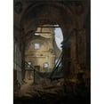 thumbnail image 3 of Hubert Robert 15x18 Black Modern Framed Museum Art Print Titled - The Chapel of the Sorbonne with the Vault of the Collapsed Nave (1800), 3 of 5