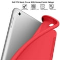 thumbnail image 4 of iPad 10.5 Inch Air 3rd Generation [ Air 3 2019 ] A1701 A2152 A2123 MV172LL/A MV162LL/A MV152LL/A MUUT2LL/A MUUR2LL/A MUUQ2LL/A Trifold Soft Silicone Shock Proof Magnetic Flip Case - Red, 4 of 7