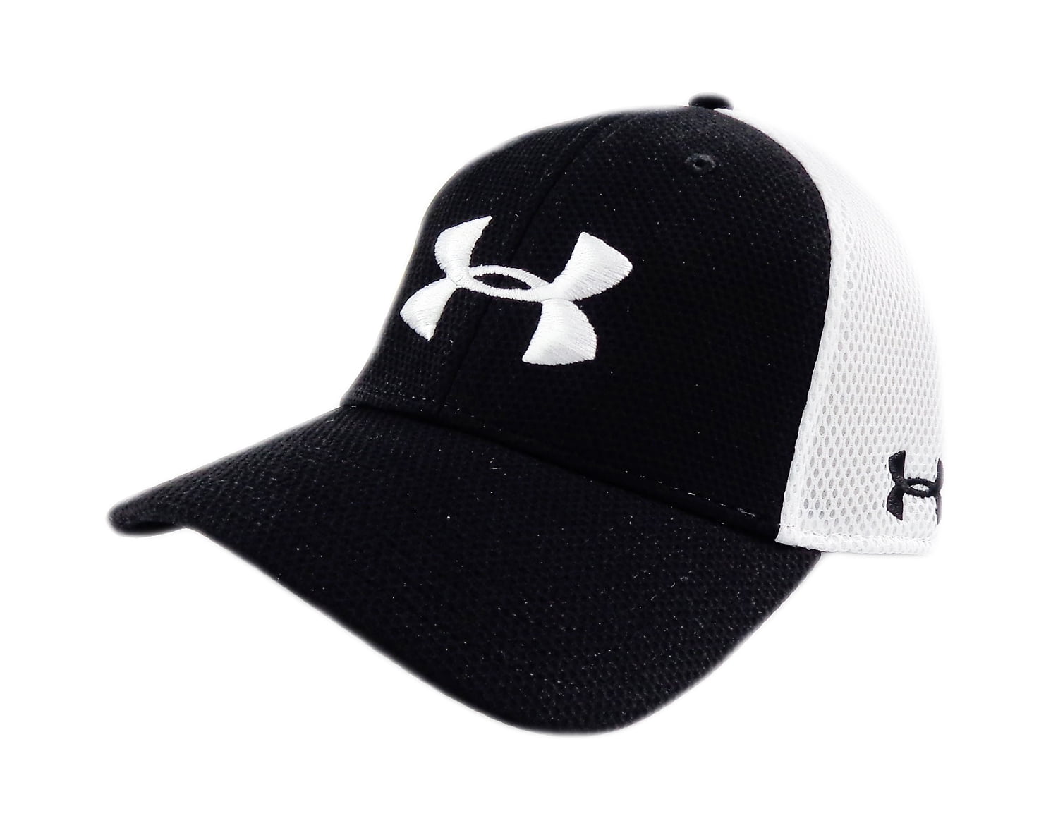 black fitted under armour hat