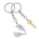 thumbnail image 5 of Juego de llaveros con forma de llave de corazón para parejas de amantes de acero inoxidable "Te amo", regalo de amor para el día de San Valentín (llave integrada), 5 of 5