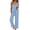 Z-Sky Blue, variant on UVN Summer Pajamas for Women 2 Piece Ruffle Tank Tops and Short Pants Sleepwear Lounge Pajama Sets