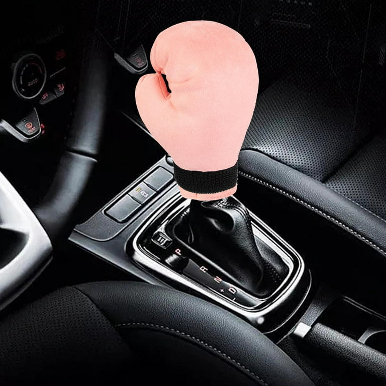 Boxing Knob Cover, Car Gear Cover ,Soft Plush, Fashion, Gear Lever  Decorative Cover Gear Knob Cover for Car Truck SUV Pink