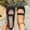 Black, variant on Womens Pointed Toe Print T Strap Shoes Solid Pull-On Flat Summer