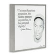 thumbnail image 6 of Stupell Industries Personal Dignity Jackie Robinson Quote Black and White Inspirational Painting Gray Framed Art Print Wall Art, 24 x 24, 6 of 9