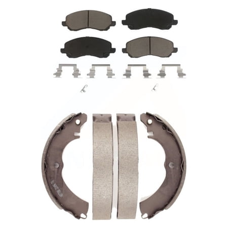Transit Auto Front Rear Ceramic Brake Pads and Drum Shoes Kit for Car Mitsubishi Lancer KCN-100490