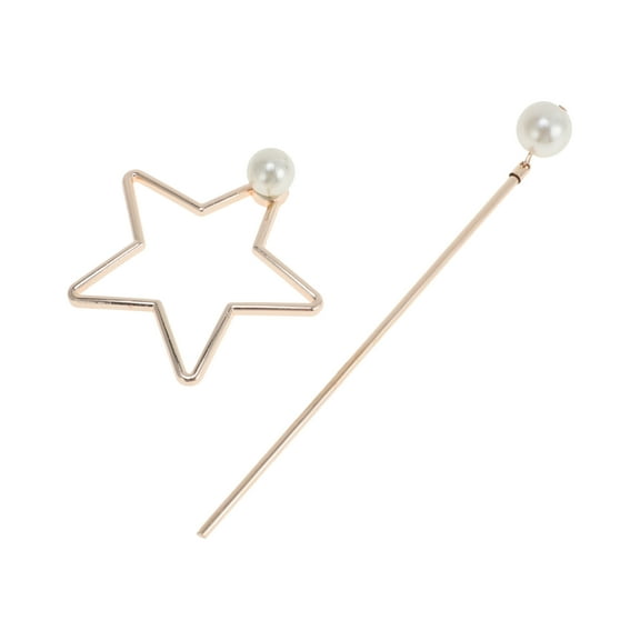 Unique Bargains 1 Pc Hair Chopstick Pentacle Hair Hairpin for Women Rose Gold Tone