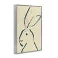 thumbnail image 4 of Stupell Industries Minimal Brushed Rabbit Animals & Insects Drawing Gray Framed Art Print Wall Art, 20 x 30, 4 of 10