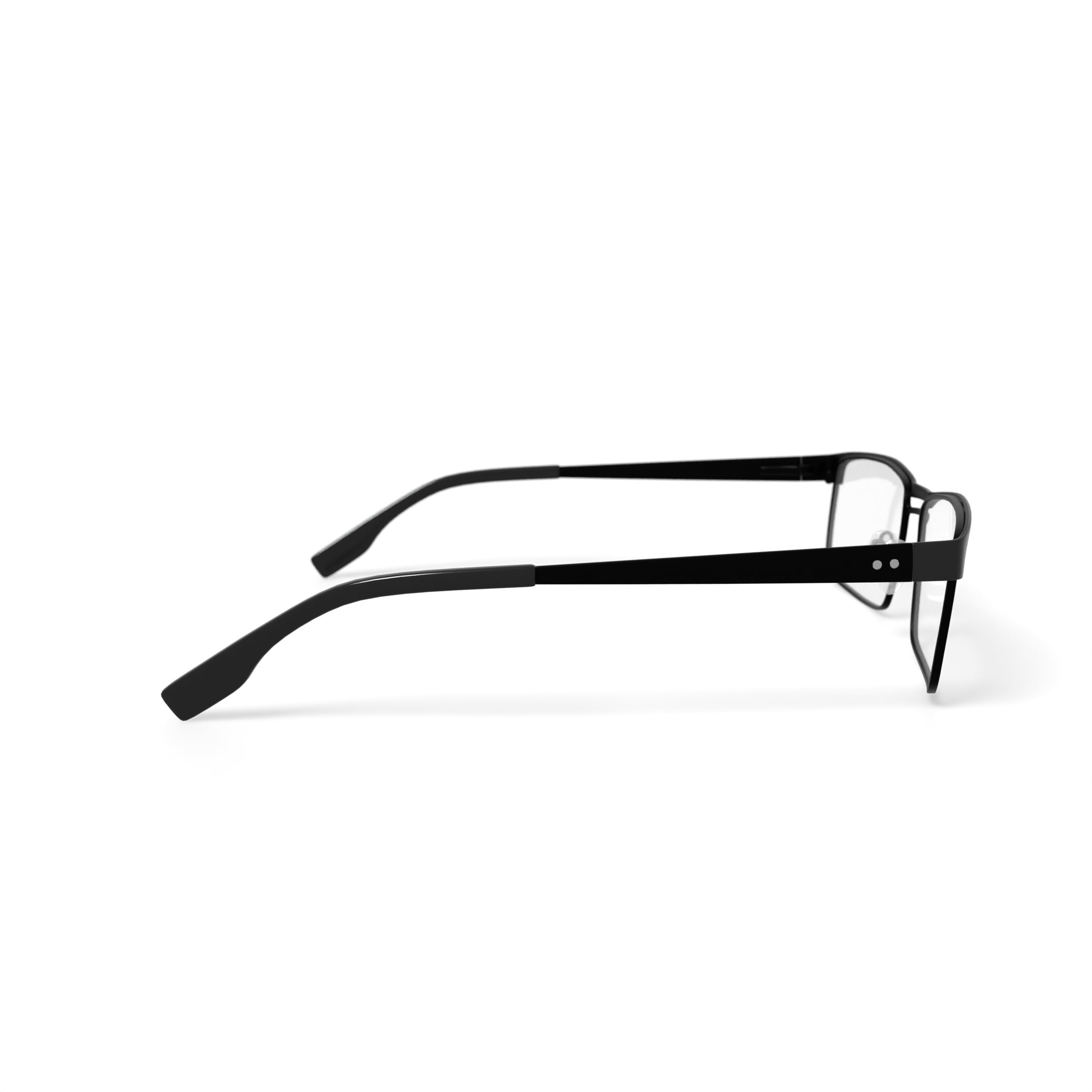 Randy Jackson Men's RJ 1117 Rectangular Prescription Eyeglasses with Case, Black/Blue