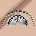 thumbnail image 3 of harmtty 36Pcs Ear Stretching Tapers Kit Stainless Steel Ear Gauges Body Piercing Jewelry,Rose Gold, 3 of 8