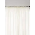 thumbnail image 2 of Bouclair Ivory Rod Pocket Sheer Curtain 60x108 in (152x274 cm), 2 of 10