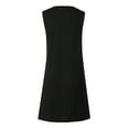 thumbnail image 5 of Sundresses for Women Casual Summer - Dresses for Women Casual Summer Floral Printed Tank Sleeveless Dress Hollow V-Neck Swing A Line Beach Mini Sundress, 5 of 7
