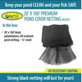 thumbnail image 4 of EasyPro NR201F 3/8" Premium Pond Cover Polyethylene Woven Netting / 20' x 100' - Boxed, 4 of 6
