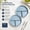Blue, variant on 3 Compartment Divided Dinner Plates, Portion Control Plate for Adults, Durable Yellow Dinnerware Set