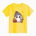thumbnail image 5 of TOWED22 Girls Boys Halloween Shirt Funny Halloween Tshirt Graphic Tee Kids Spooky Season Fall Outfit, 5 of 5
