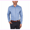 Perry Ellis Men's Regular Fit Travel Luxe Dress Shirt 15.5-32/33/Blue