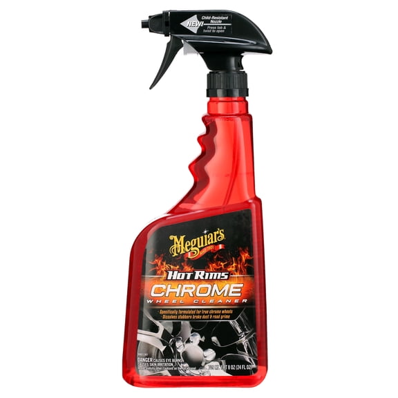 Meguiar's Hot Rims Chrome Wheel Cleaner, G19124, 24 oz