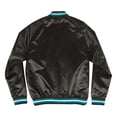 thumbnail image 3 of Men's Mitchell & Ness  Black Charlotte Hornets Hardwood Classics Lightweight Satin Full-Snap Jacket, 3 of 3
