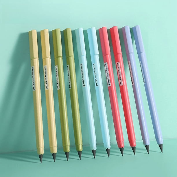 Lápiz de arte con diseño de ciencia y tecnología Star Vein, color negro, sin cortes, de alto valor cromático, para estudiantes, con pose positiva, para escribir, con núcleo continuo,