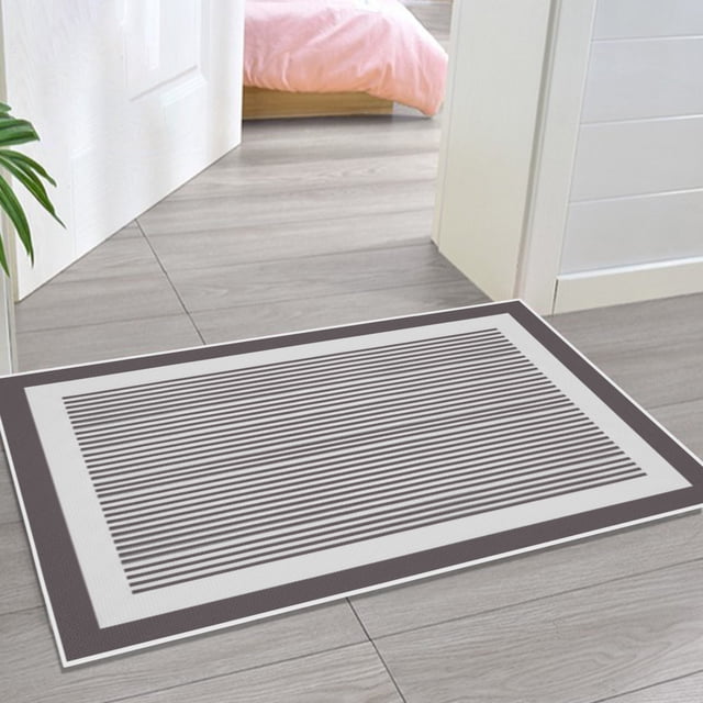 Alfombra de baño absorbente antideslizante | Alfombra de microfibra lavable a máquina | Alfombra de pelo largo para sala de estar, dormitorio, cocina, lavandería