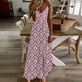 thumbnail image 2 of ibuvkizy Summer Dresses for Women Plus Size Summer Dresses,Summer Dresses for Women Print Sleeveless Round Neck Dress Casual Dresses,Holiday Party Beach Dress,Gifts for Women, 2 of 5