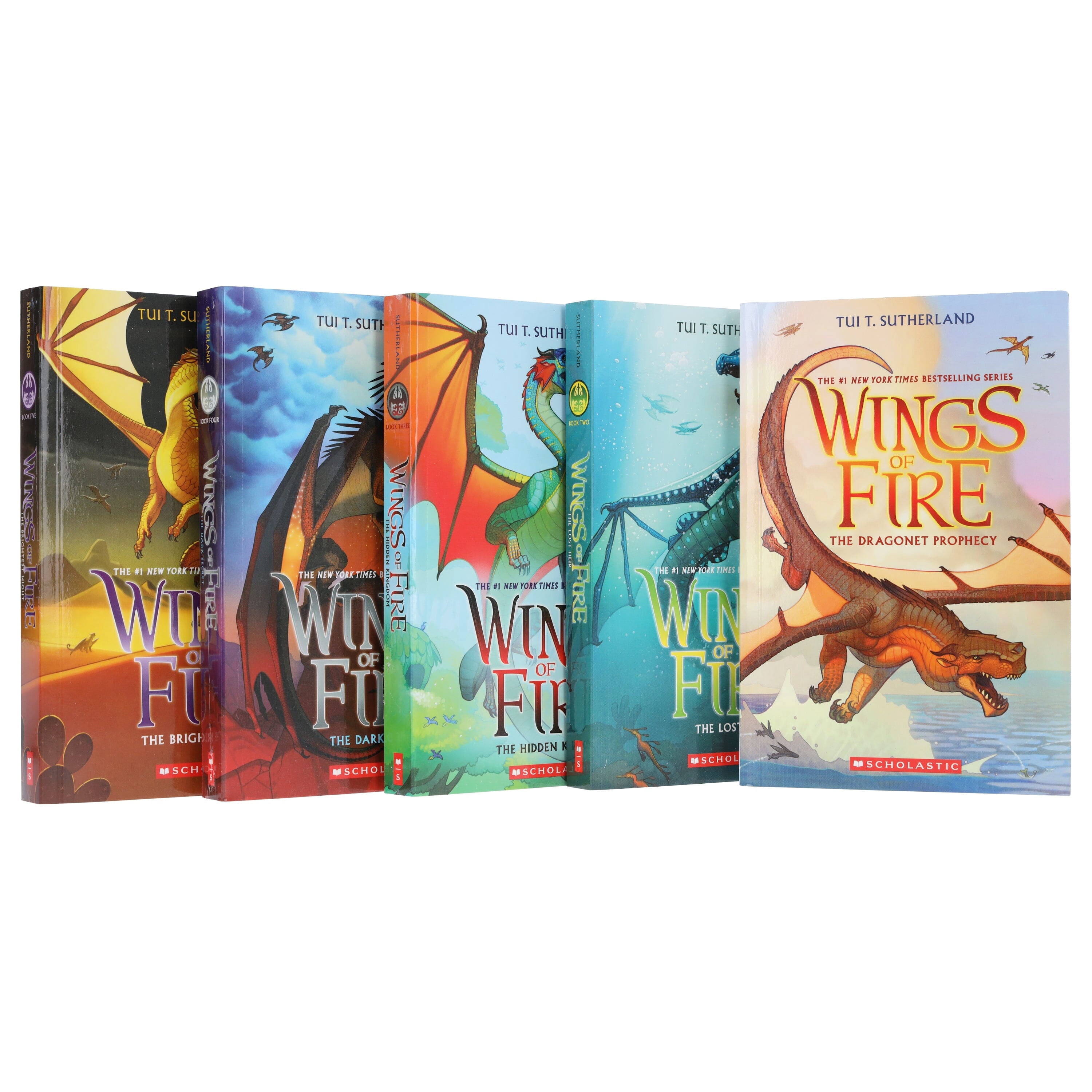 Wings of Fire Boxset, Books 1-5 Hardcover with Five-Book