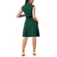 thumbnail image 3 of Vestido de trabajo INSPIRE CHIC para mujer, corte acampanado, mangas cortas, vestido de negocios XL verde 2024, 3 of 6