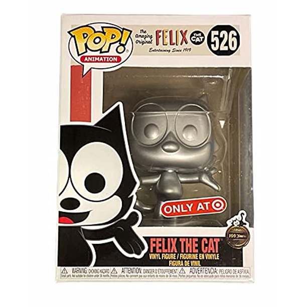 Funko POP! Animation 526 Felix The Cat Exclusive Metallic Silver Vinyl