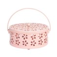 thumbnail image 1 of enjoywould Moustique Bobine Boîte Poignée Hangable Conception Anti-scalding Fer Forgé Pétale de Fleurs Portable Encens Récipient Récipient Fournitures Ménagères, 1 of 10
