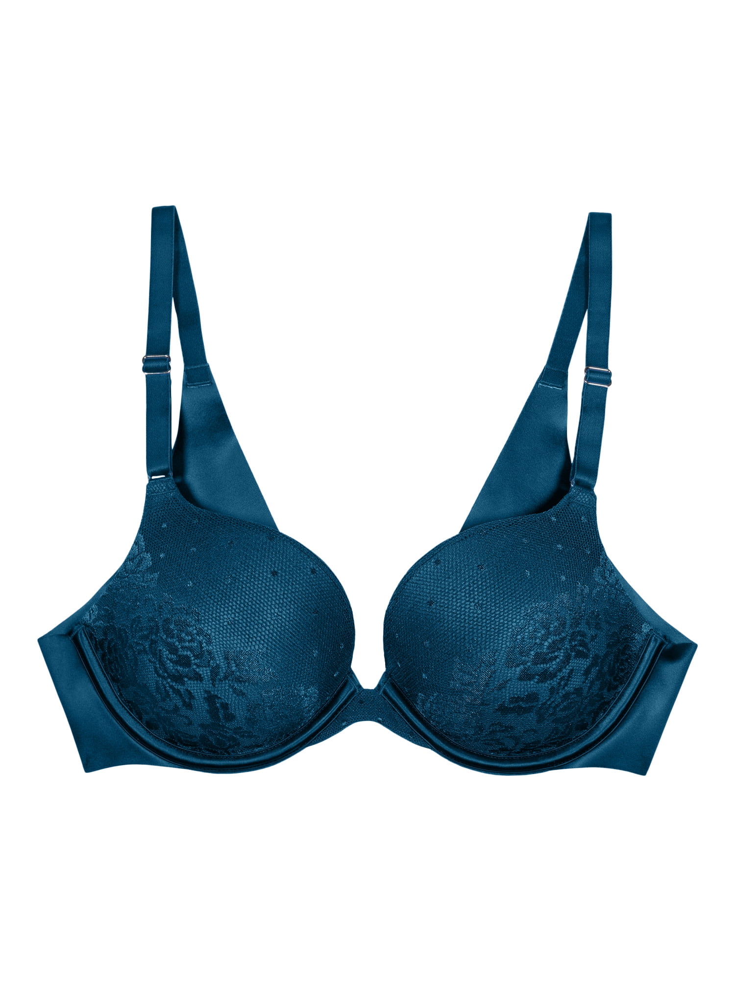 Viva Lace Detailed Push-up Petrol Blue Bra – the best products in the Joom  Geek online store