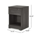 thumbnail image 5 of Benjara Vinie Nightstand with 1 Drawer and Shelf, Modern Taupe Gray Finish, 5 of 5