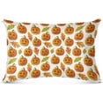 thumbnail image 2 of GZHJMY Halloween Pumpkin & Maple Pillowcase Plush Pillowcase for Hair and Skin, Soft Standard Size Pillow Cases Zippered Queen Pillow Case Set of 1-20x40in Home Decor, 2 of 7